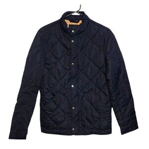 J. Crew Factory Walker Quilted Jacket Navy Blue Mens Size  XS
